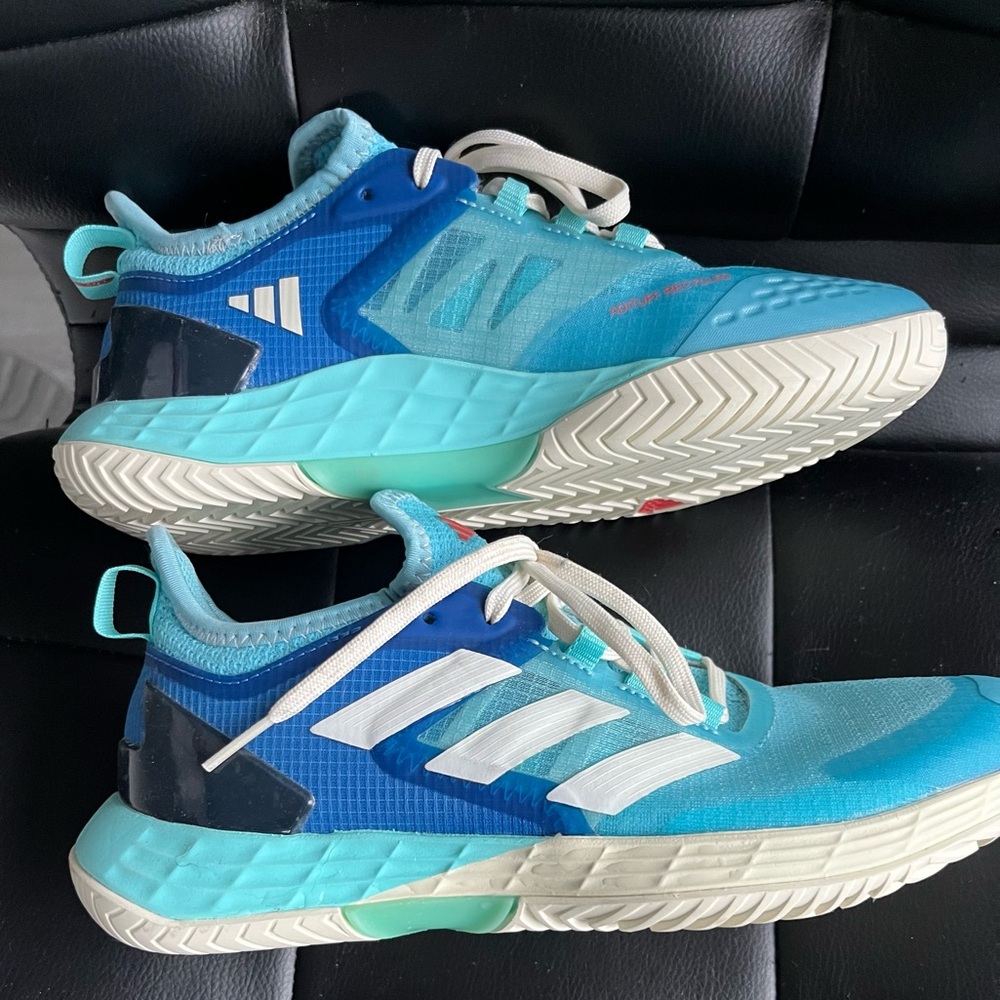 Adidas Turquoise and White Sneakers